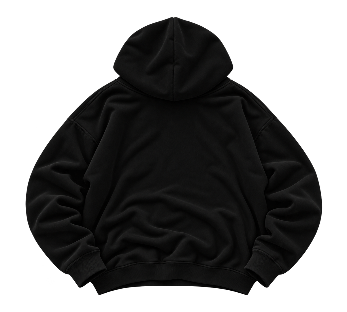 Hoodie 'Black Metal Embroidered'