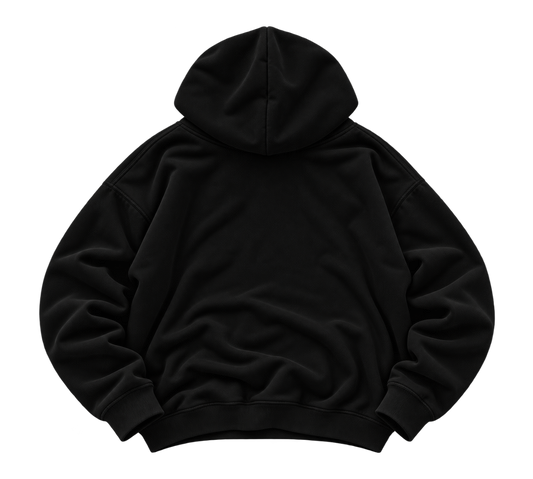 Hoodie 'Black Metal Embroidered'