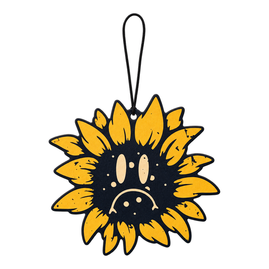 Car Air Freshener 'Sad Flower' – front