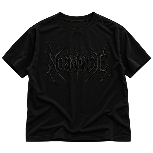 Tee 'Black Metal Embroidered'
